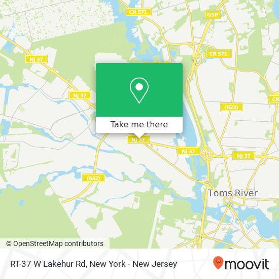 RT-37 W Lakehur Rd, Toms River, NJ 08755 map