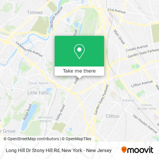 Mapa de Long Hill Dr Stony Hill Rd