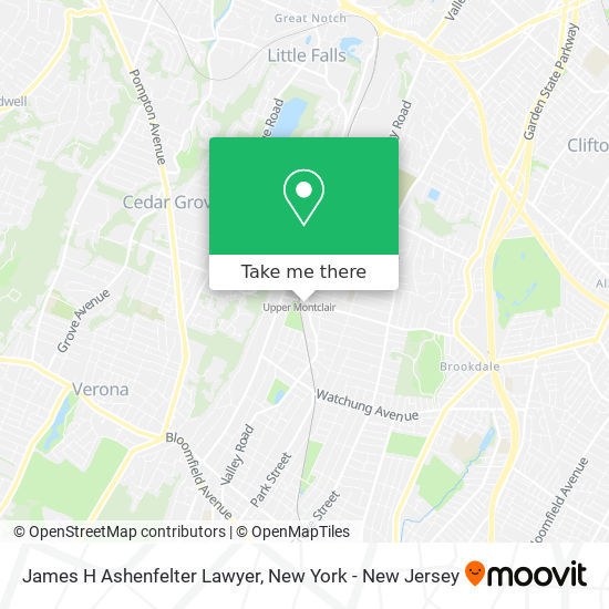 James H Ashenfelter Lawyer map