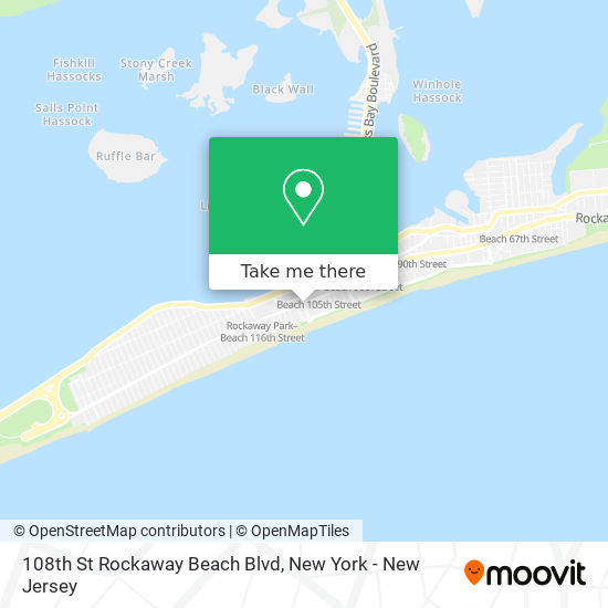 108th St Rockaway Beach Blvd map