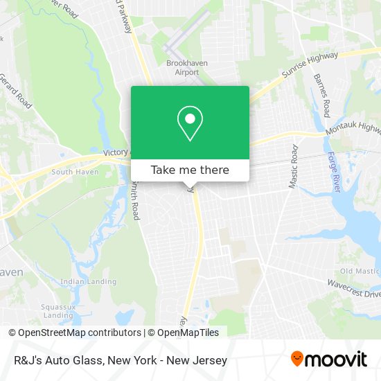 R&J's Auto Glass map