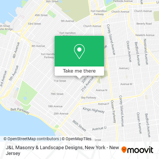 Mapa de J&L Masonry & Landscape Designs