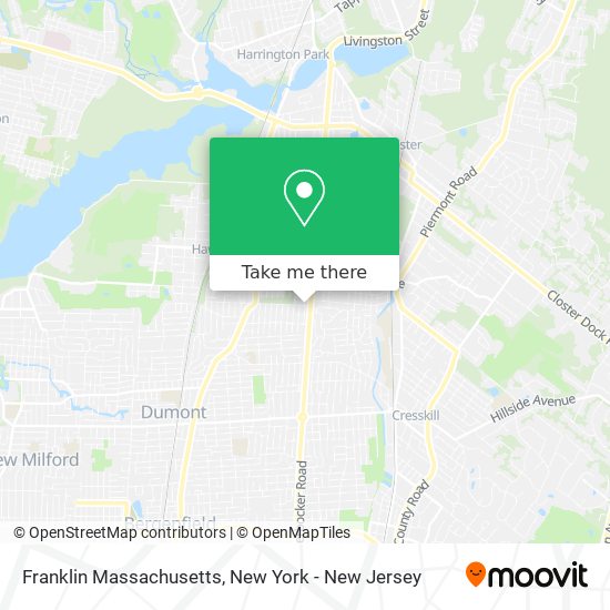 Mapa de Franklin Massachusetts