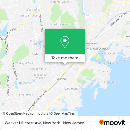 Mapa de Weaver Hillcrest Ave