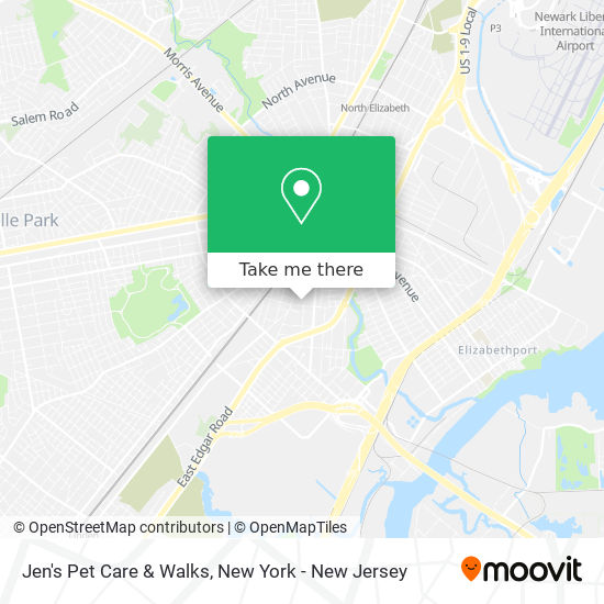 Jen's Pet Care & Walks map