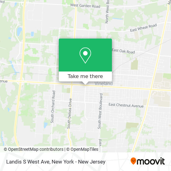 Mapa de Landis S West Ave