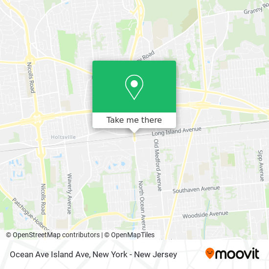 Mapa de Ocean Ave Island Ave
