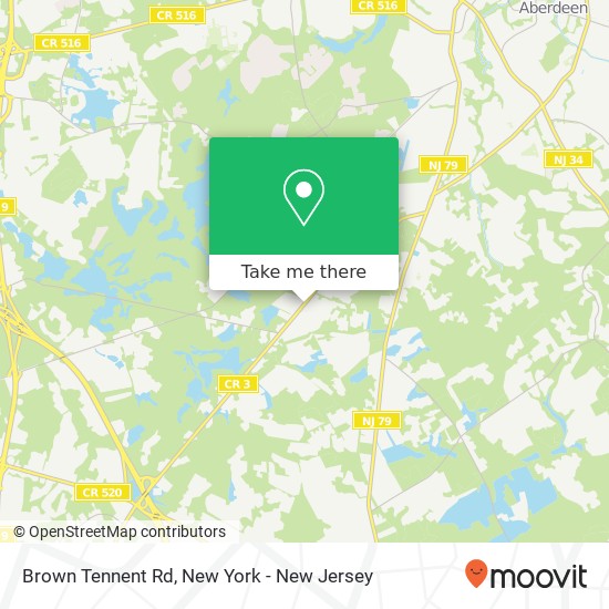 Brown Tennent Rd, Morganville (Marlboro Twp), NJ 07751 map