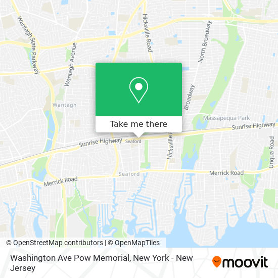 Washington Ave Pow Memorial map