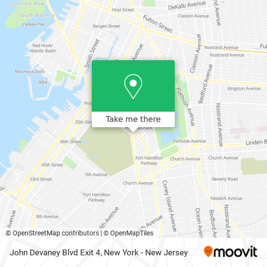 John Devaney Blvd Exit 4 map