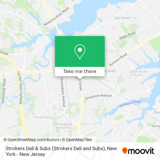Strokers Deli & Subs map