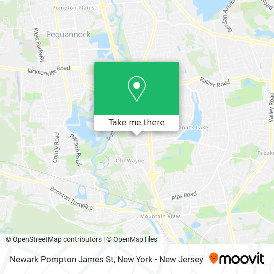 Newark Pompton James St map