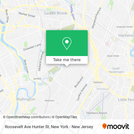 Mapa de Roosevelt Ave Hunter St