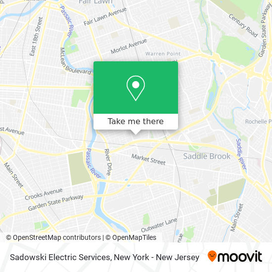 Mapa de Sadowski Electric Services