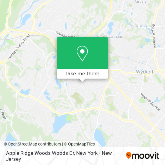 Apple Ridge Woods Woods Dr map