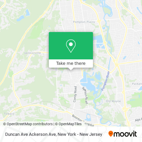 Mapa de Duncan Ave Ackerson Ave