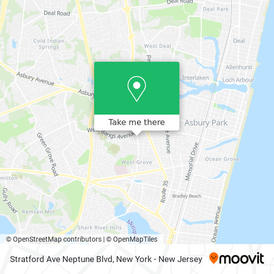 Stratford Ave Neptune Blvd map