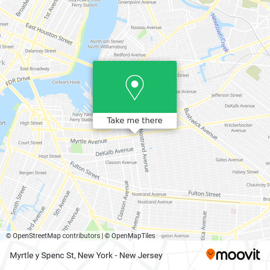 Mapa de Myrtle y Spenc St