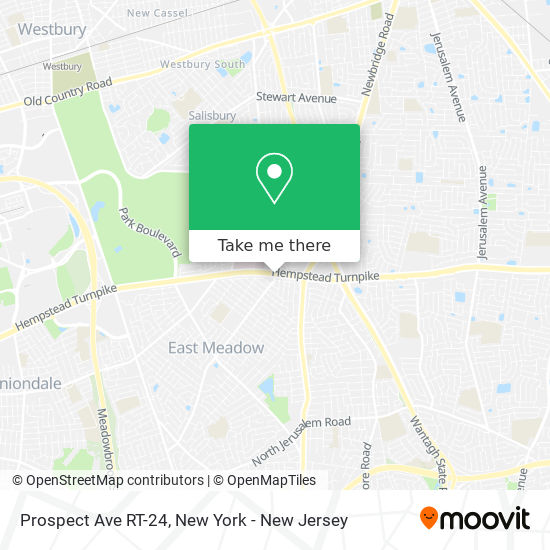 Prospect Ave RT-24 map