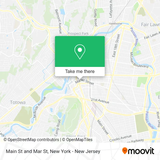 Main St and Mar St map
