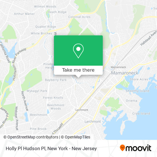 Holly Pl Hudson Pl map