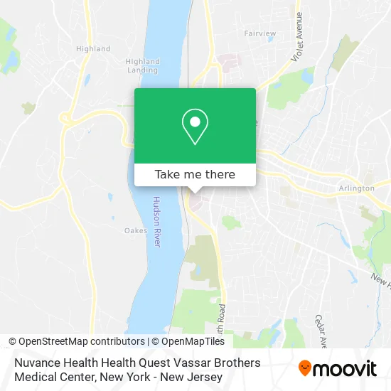 Nuvance Health Health Quest Vassar Brothers Medical Center map