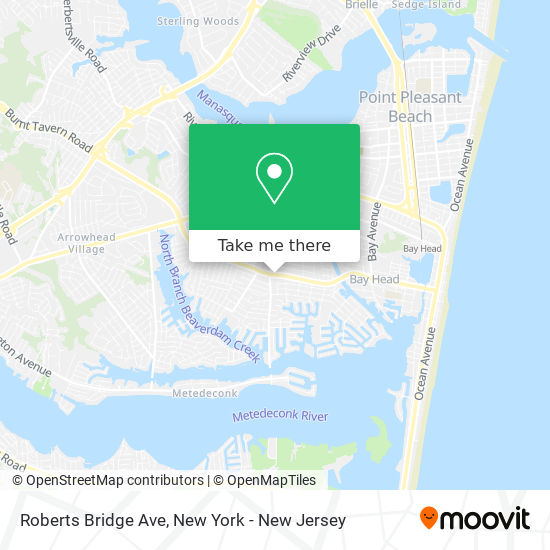 Mapa de Roberts Bridge Ave