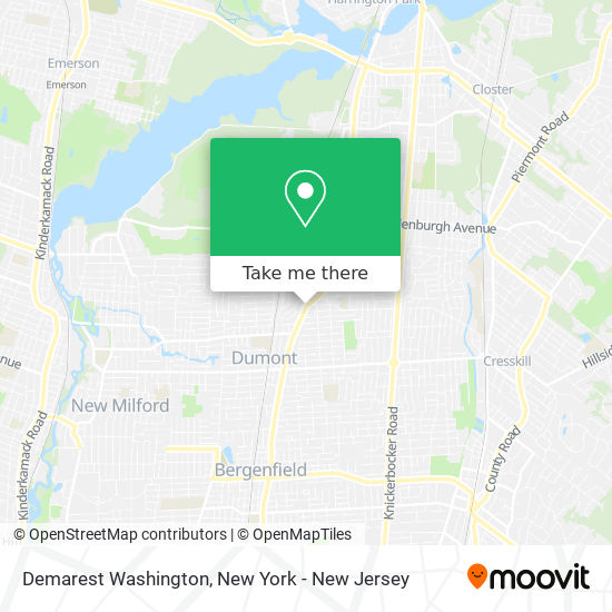 Mapa de Demarest Washington