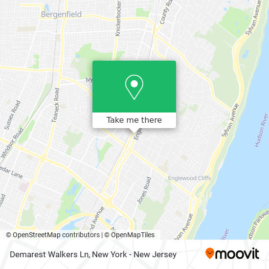 Mapa de Demarest Walkers Ln