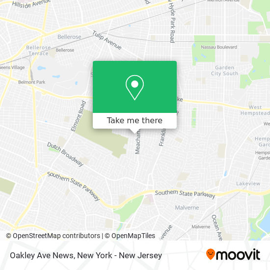 Oakley Ave News map