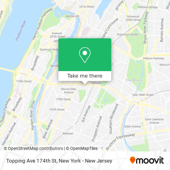 Mapa de Topping Ave 174th St