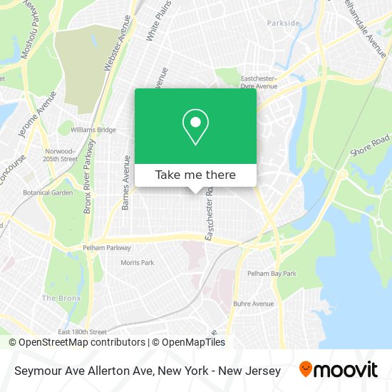 Mapa de Seymour Ave Allerton Ave