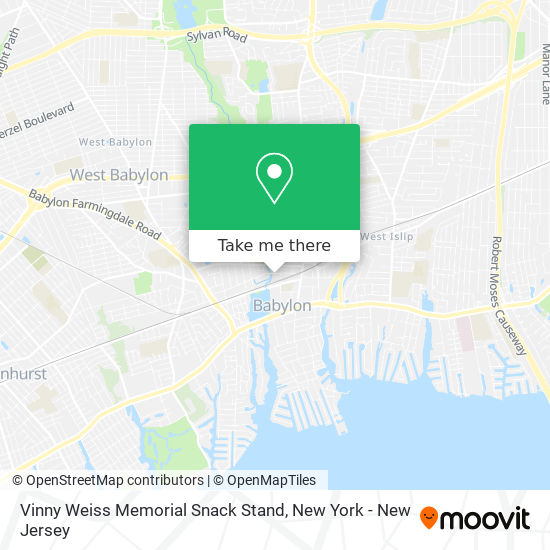 Vinny Weiss Memorial Snack Stand map
