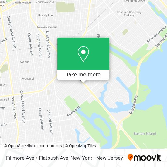 Fillmore Ave / Flatbush Ave map