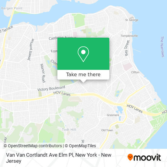 Van Van Cortlandt Ave Elm Pl map