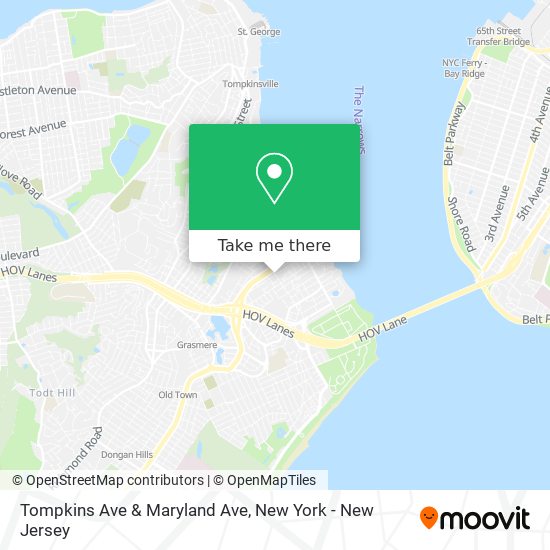 Mapa de Tompkins Ave & Maryland Ave