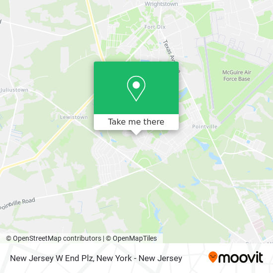 Mapa de New Jersey W End Plz