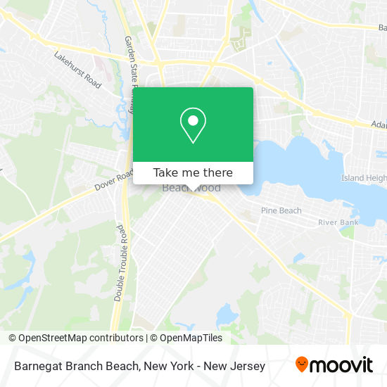 Barnegat Branch Beach map