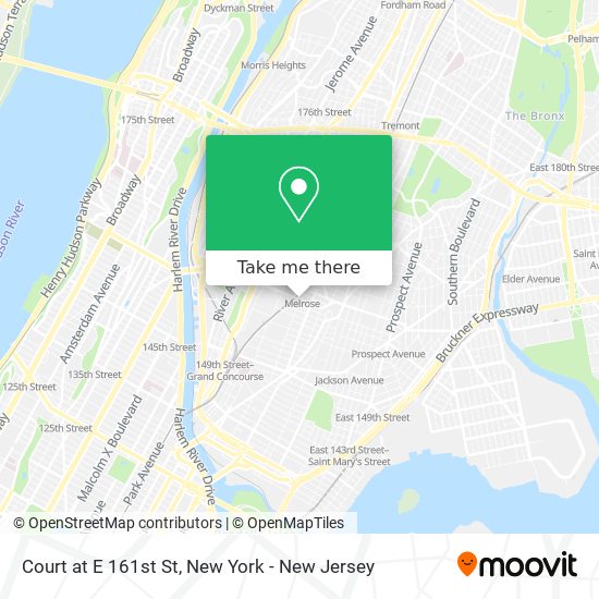 Mapa de Court at E 161st St