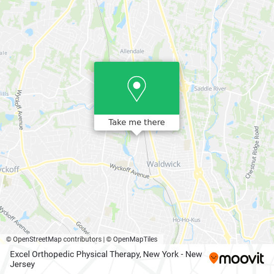 Excel Orthopedic Physical Therapy map