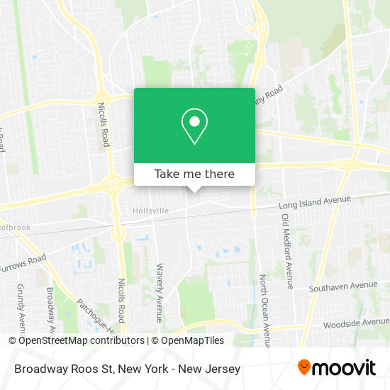 Broadway Roos St map