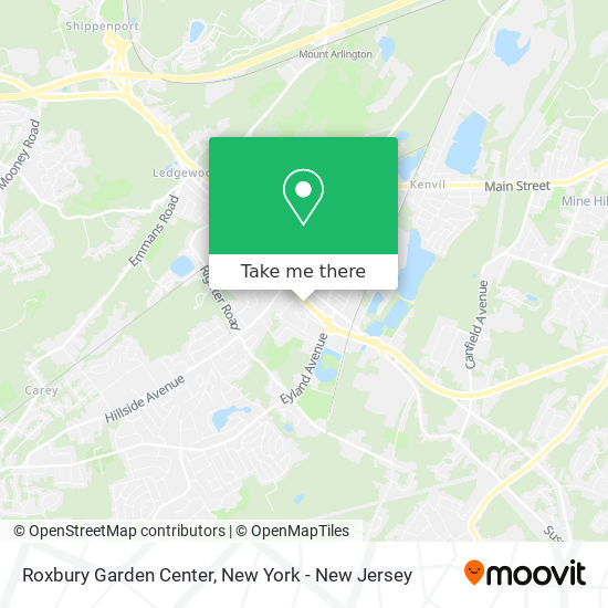 Mapa de Roxbury Garden Center