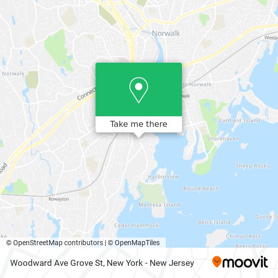 Mapa de Woodward Ave Grove St