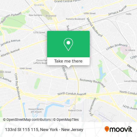133rd St 115 115 map