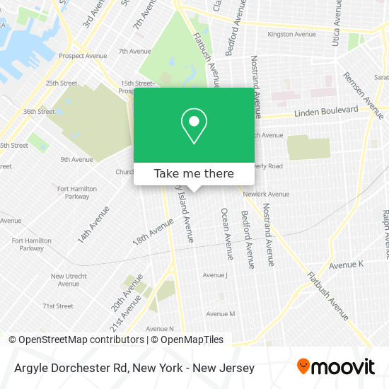 Argyle Dorchester Rd map