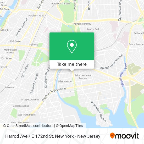 Harrod Ave / E 172nd St map