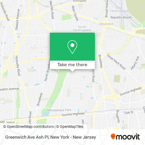 Mapa de Greenwich Ave Ash Pl