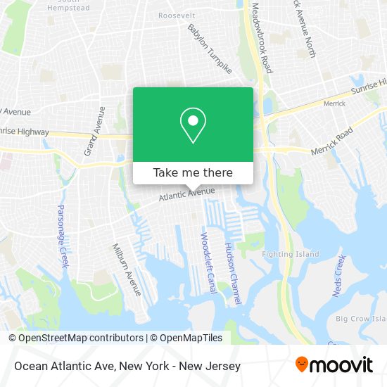 Mapa de Ocean Atlantic Ave