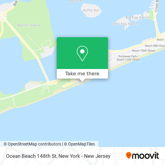 Ocean Beach 148th St map