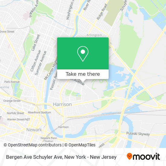 Mapa de Bergen Ave Schuyler Ave